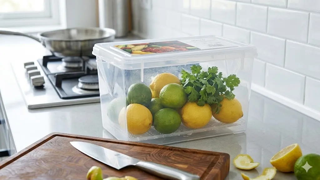 Contenedor Organizador Plástico de 4.5 Litros para Alimentos