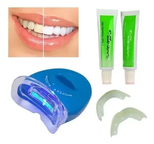 Kit Blanqueamiento Dental Con Geles Y Protectores