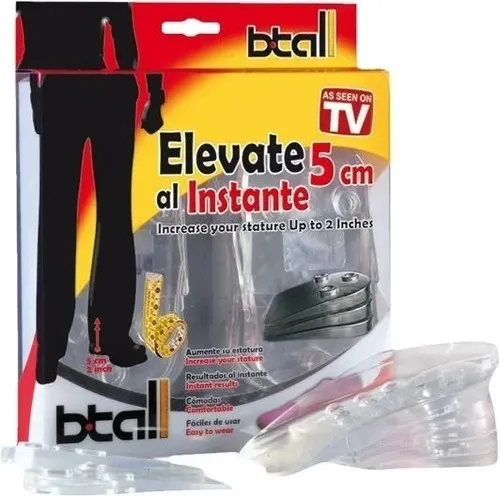 Plantillas Elevadoras Gel Aumento Estatura 5cm