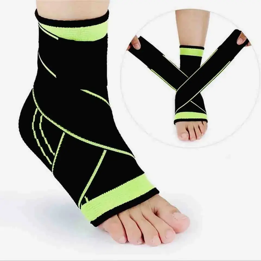 Tobillera Deportiva de Compresión Ajustable para Confort y Soporte