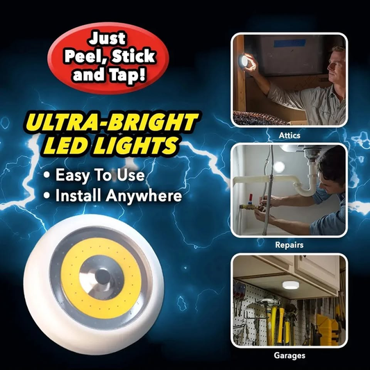 Lámpara LED Portátil Atomic Beam TapLight para Iluminación Fácil