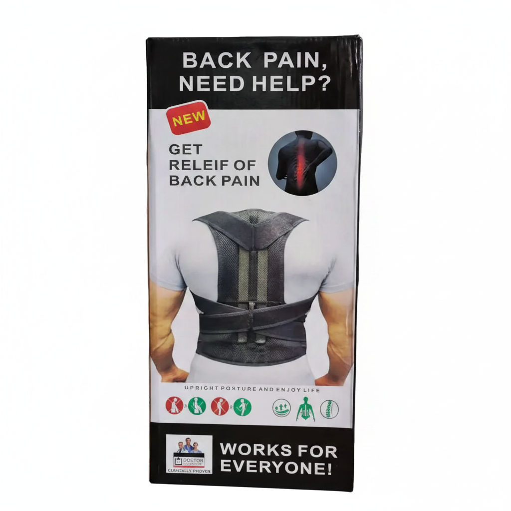 Corrector de Postura Ajustable y Soporte Lumbar Unisex - Alivio Dolor Espalda