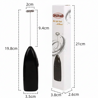 Batidor Espumador Eléctrico Multifuncional 3V - Negro